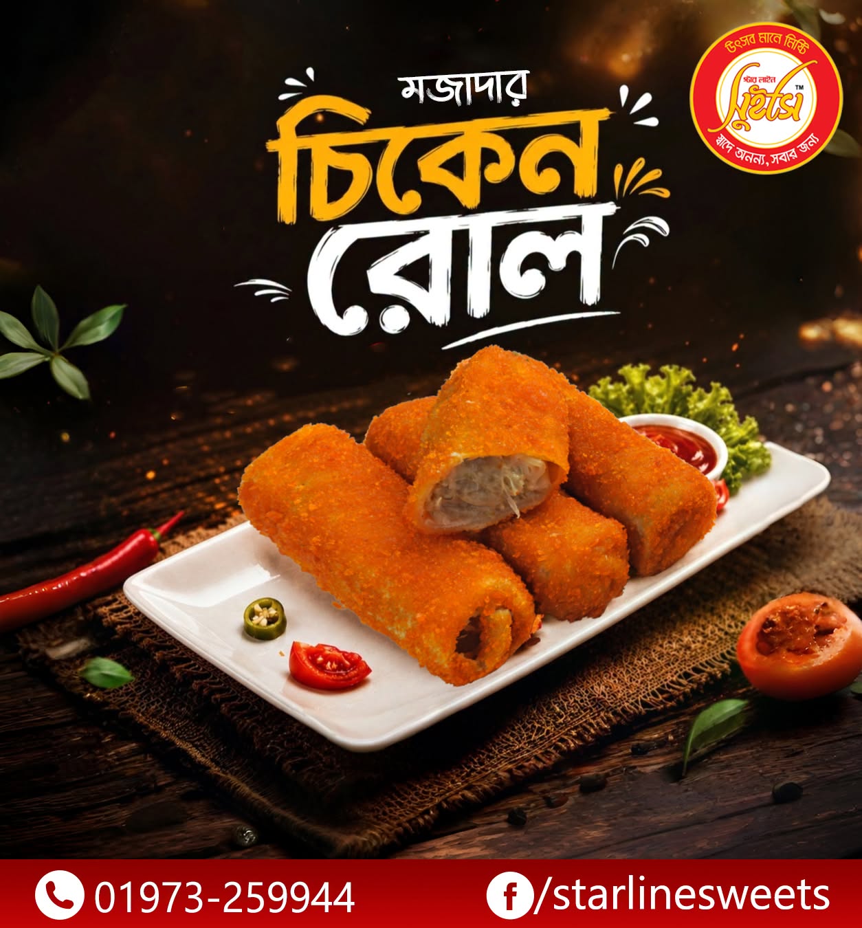 গরম গরম মজাদার চিকেন রোল